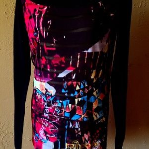 Desigual rainbow Knit Sweater Multi Color Large